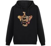 Men's Cotton Hooded Ian Brown King Monkey Soft and Light Size L
