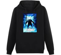 Men's Cotton Hooded John Carpenter The Thing Edition Movie Poster Retro Hoodies Long Sleeve Pullover Loose Hoody Sweatershirt Size 3XL