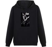 Men's Cotton Hooded Sum 4Deryck Whibley Guitar Cotton Pullover Long Sleeve Hoody Sweatshirts Black Size 3XL