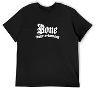 Men's Cotton Shirt Bone Thugs N Harmony Hip Hop Cool and Breathable Manches Courtes(X-Large)
