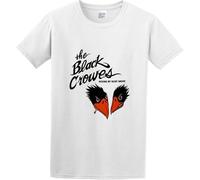 Men's Cotton Shirt Crowes Kicking My Heart Funny Soft Crew-Neck t-Shirt White Manches Courtes(Large)