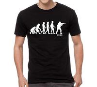 Men's Counter Strike Global Offensive Player Darwin Evolution CS go Funny t-Shirt