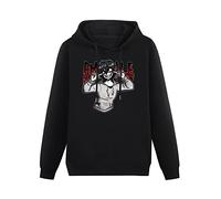 Men's Creepypasta Jeff The Killer Big Beach Graphic Pullover Hoodies Long Sleeve Sweatshirts M