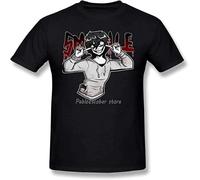 Men's Creepypasta T Shirt Jeff The Killer T-Shirt Male Awesome Tee Shirt Big Beach Graphic Short Sleeve 100 Cotton Tshirt Hemden(Medium)