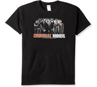 Mens Criminal Minds Short Sleeve The Brain Trust T-Shirt Tee Manches Courtes(3X-Large)