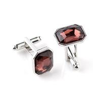 Mens Cufflinks For Shirts Fashion Cuff Colorful Suits Blue Red Buckle Pink Silvery(Red)