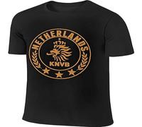 Men's Custom Tee Shirt Netherlands National Soccer Team Round Crest Tshirt Crew Neck Unisex Short Sleeve T-Shirt M