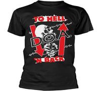 Men's D.O.A. to Hell N Back T-Shirt Fashion T-Shirt Balck T-Shirts à Manches Courtes(X-Large)