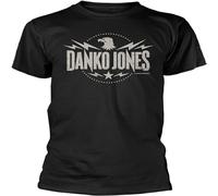 Men's Danko Jones Eagle T-Shirt Fashion Spring Summer Casual Short Sleeve O Neck Black XL