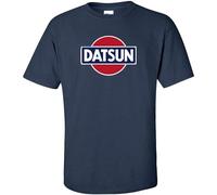 Men's Datsun Navy Retro Logo T-Shirt 240Z 260Z 280Z ZX 510 Fairlady Tee Navy XL