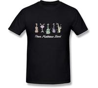 Men's Dave Matthews Band Flower Series T-Shirt Unisex Black Tee Manches Courtes(Medium)