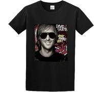 Men's David Guetta One More Love T-Shirt Print Tees Short Sleeve O Neck T-Shirts à Manches Courtes(Medium)