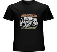 Men's David Lee Roth Shirt Vintage Reprint T Shirt Eat EM and Smile Concert US SZ Black XL