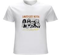 Men's David Lee Roth Shirt Vintage Reprint T Shirt Eat EM and Smile Concert US SZ Vintage Gift Tees White 3XL