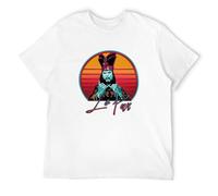 Men's David Lo Pan Big Trouble in Little China Movie Vintage Cotton Mens Tee T-Shirts White S