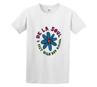 Men's De La Soul 3 Feet High and Rising Promo Hip-Hop Cotton T Shirt White XL
