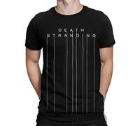 Men's Death Stranding Graphic T-Shirt, Hideo Kojima Video Game Tee T-Shirts à Manches Courtes(Medium)