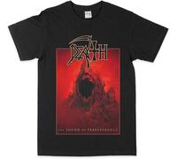 Mens Death The Sound of Perseverance T Shirt Death Band Tour Black US Tee Black Black Size L