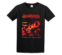 Men's Decapitated Winds of Creation Graphic Printed Tee Shirt Mens T-Shirts Black 3XL