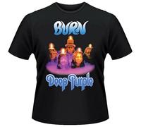 Men's Deep Purple 'Burn' T Shirt S Only/Sale £9.99 Black L