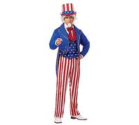 Mens Deluxe Uncle Sam Fancy Dress Costume X-Large