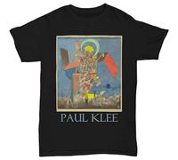 Men's Demon Above The Ships by Paul Klee Casual T Shirt Print Tops Black 3XL