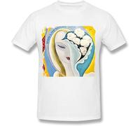 Men's Derek and The Dominos T Shirt Fashion Retro Clothing Round Neck Short Sleeves White L