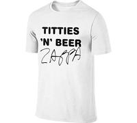 Mens Designed New Tee Titties 'N' Beer Zappa Tshirts T-Shirts à Manches Courtes(3X-Large)