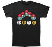 Men's Devo Whip It Devo Heads T-Shirt Unisex Black Tee Manches Courtes(X-Large)