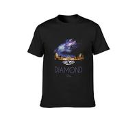 Men's Diamond Supply Co Louvre Pyramid Mens Casual Cotton Tees Tops T-Shirts Black XXL