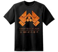 Men's Die Hard Nakatomi Plaza Distressed Bruce Willis Hans Gruber T-Shirts Black M