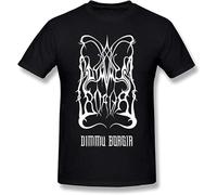 Men's Dimmu Borgir Death Metal T-Shirt Vintage Gift Unisex Black Tee Manches Courtes(Small)