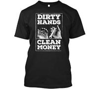 Men's Dirty Hands But Clean Money T-Shirts Black 3XL