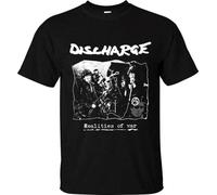 Men's Discharge Realities of War T-Shirt Merch Punk Rock Hardcore Dbeat Black XXL