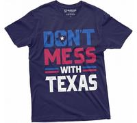 Men's Don't Mess with Texas T-Shirt Texas Border Hold The Line Tee Shirt Manches Courtes(Small)