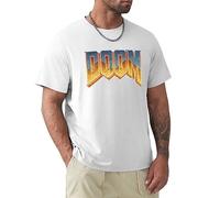 Men's Doom Mens Unisex Tee T-Shirts White XL