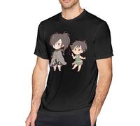 Men's Dororo Vintage T Shirt Sports Short Sleeve Loose Round Neck Tee Manches Courtes(X-Large)