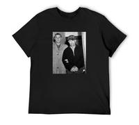 Men's Ed Gein T Serial Killer Photo Poster Tee T-Shirt Short-Sleeved Shirt Top T Shirt Black XXXL