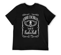 Mens Eddie Cochran T Shirt in Black 3XL