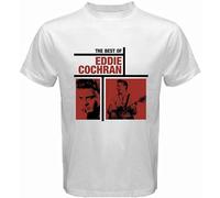 Men's Eddie Cochran The Best of Eddie Cochran White T Shirt T-Shirts White XXL