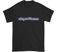 Men's Edgar Winter Logo T-Shirt Casual Graphic Comfortable Tees Black S