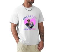 Men's Edward Cullen T-Shirt Cotton Man Hold on Tight Twilight Saga Robert Pattinson T-Shirts Vintage Oversized Tee Shirt Unisex White M