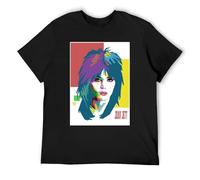 Men's Eleanore Grace Uomos Joan Jett Casual T Shirt Print Tops Black XXL