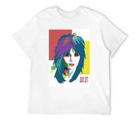 Men's Eleanore Grace Uomos Joan Jett Casual T Shirt Print Tops White 3XL