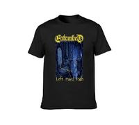 Men's Entombed Left Hand Path Death Metal Music Cotton T Shirt Black 3XL