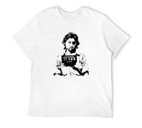 Men's Escape from New York La Snake Plissken Mugshot John Carpenter Movie Tee T-Shirts White XL