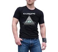 Men's Europe Band Walk The Earth Black Cotton T ShirtTee Black 3XL