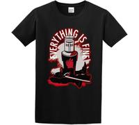 Men's Everything is Fine Tshirt Print Tees Short Sleeve O Neck Manches Courtes(XX-Large)