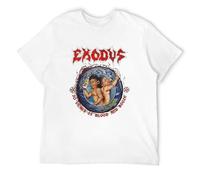 Men's Exodus 30 Years Tempo of The Dammed Fabulous Disaster Casual T Shirt Print Tops White M