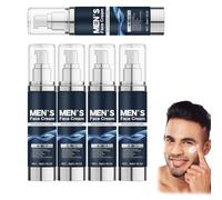 Men's Face Moisturizer,6-in-1 Anti Aging Face Cream for Men with Shea Butter,Reduces Wrinkles,Dark Spots & Eye Bags,After Shave Lotion for All Skin Types,Daily Hydrating Nourishing Skincare (5PCS)